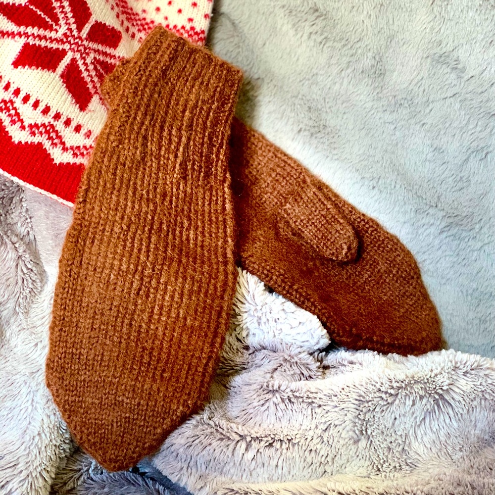 Hand-Knit Unisex Bernie-Inspired Mittens